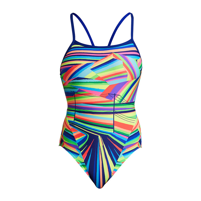 Funkita - Land Lines - Ladies Single Strap One Piece