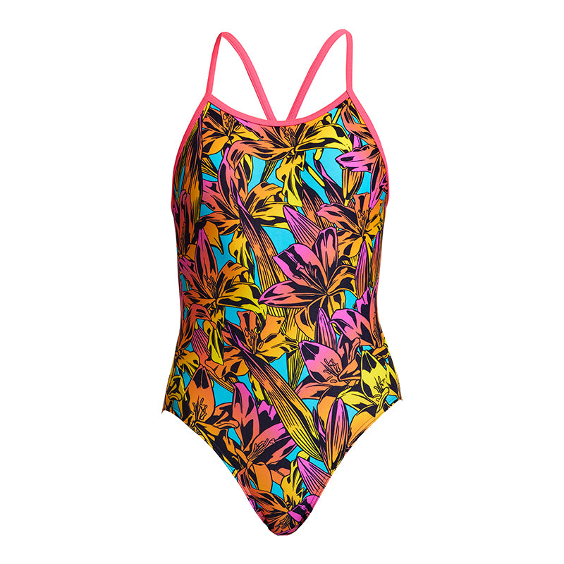 Funkita - Large Lillies - Girls Single Strap One Piece