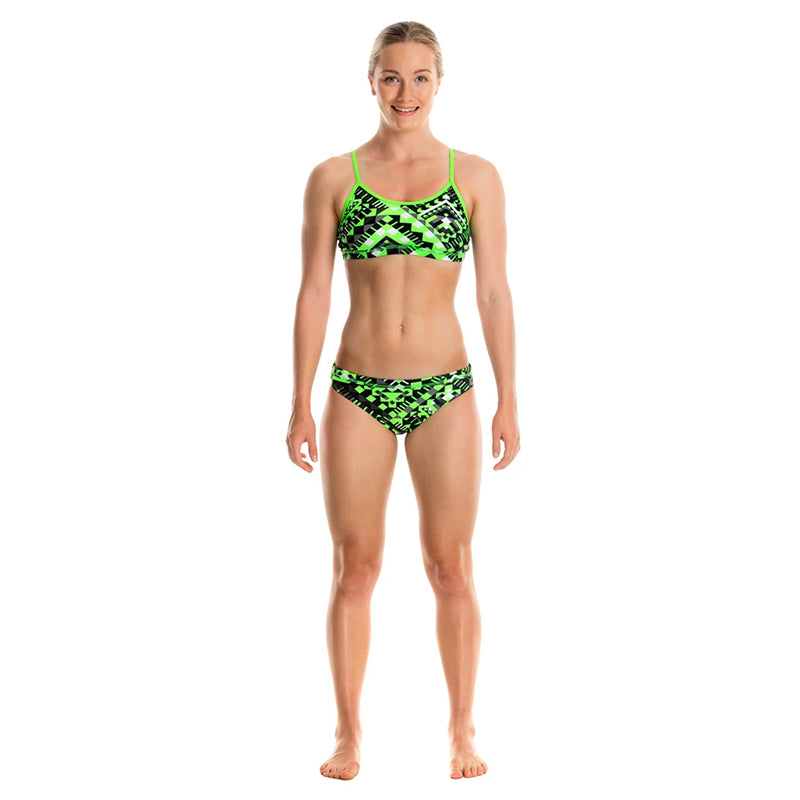 Funkita - Laser Cube - Girls Racerback Two Piece