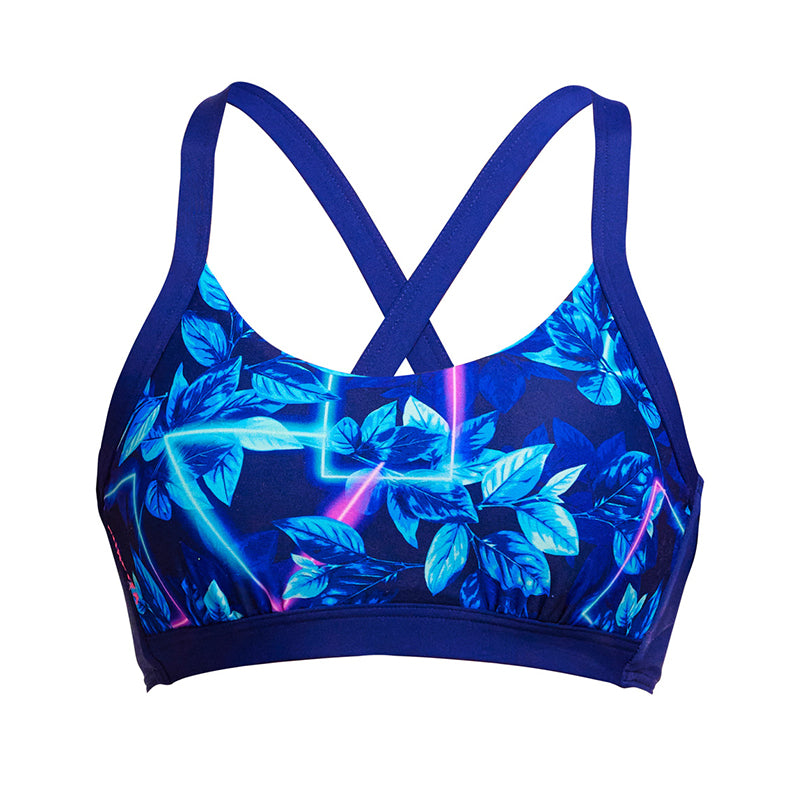 Funkita - Leaf Laser - Ladies Hold Steady Crop Top