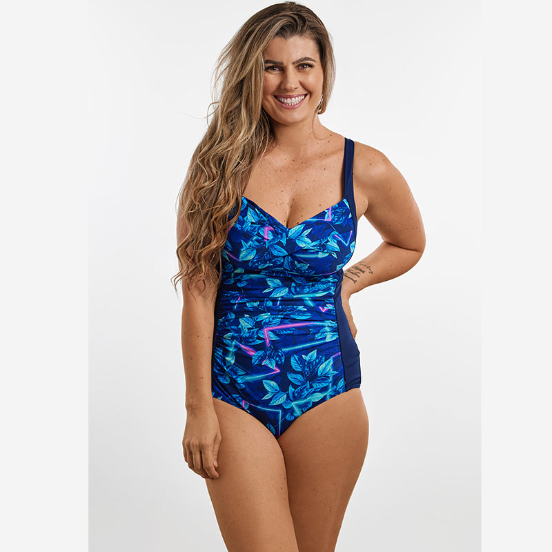 Funkita - Leaf Laser - Ladies Ruched One Piece