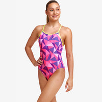 Funkita - Little Pinky - Girls Diamond Back One Piece