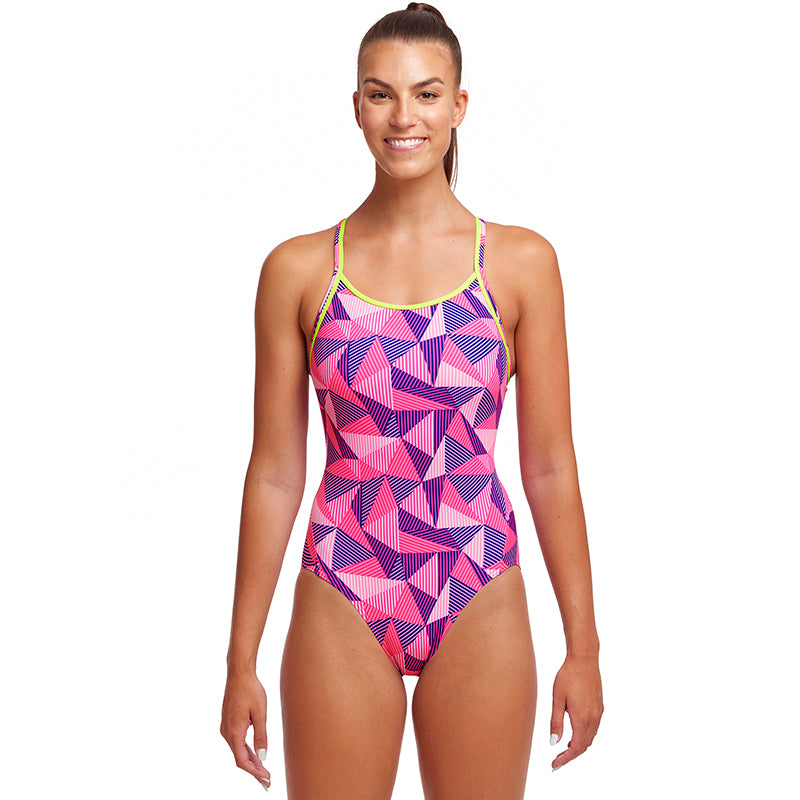 Funkita - Little Pinky - Ladies Diamond Back One Piece