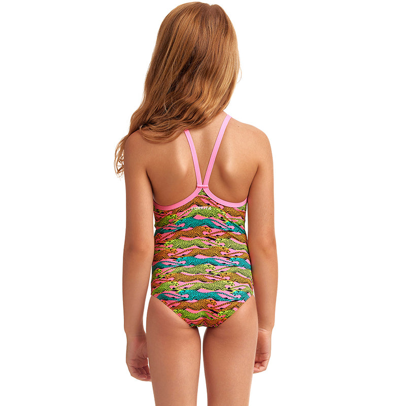 Funkita - Lying Cheet - Toddler Girls Eco Printed One Piece