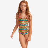 Funkita - Lying Cheet - Toddler Girls Eco Printed One Piece