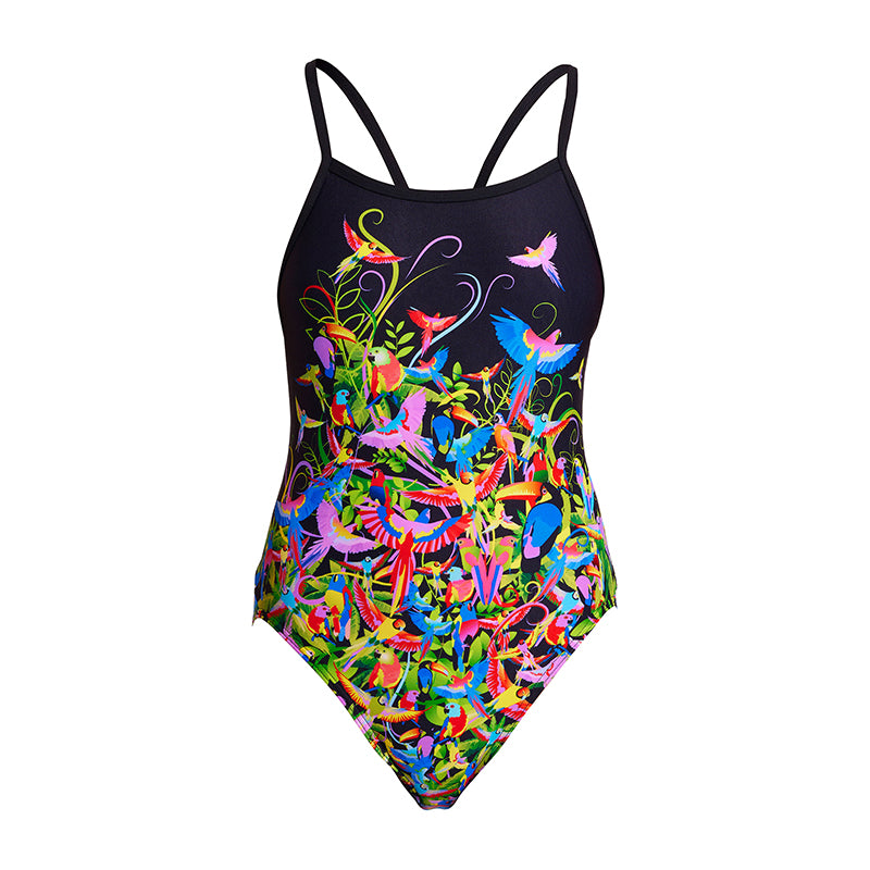 Funkita - Macaw Magic - Girls Single Strap One Piece