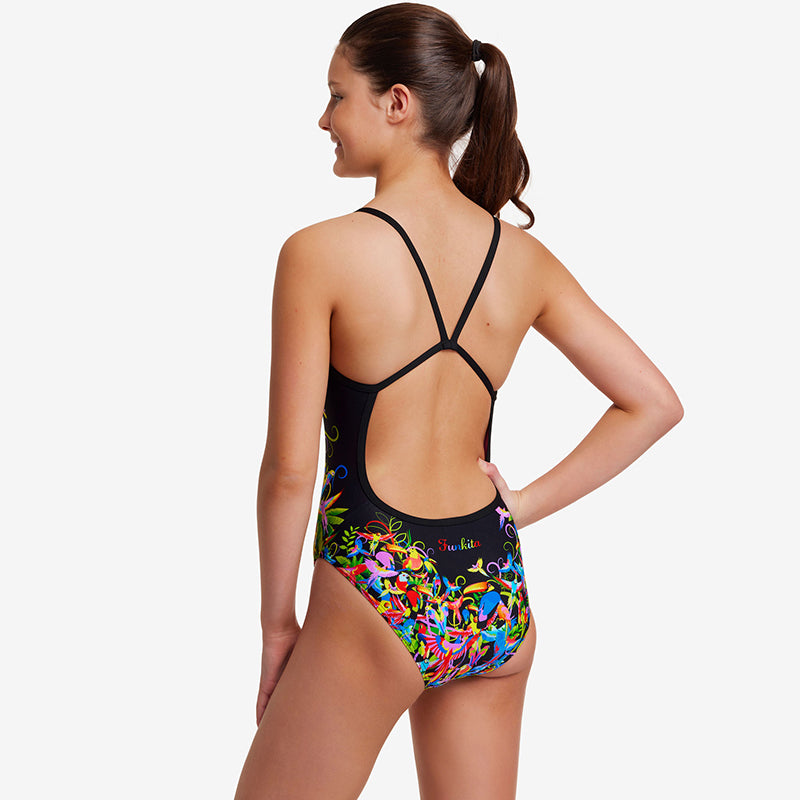 Funkita - Macaw Magic - Girls Single Strap One Piece