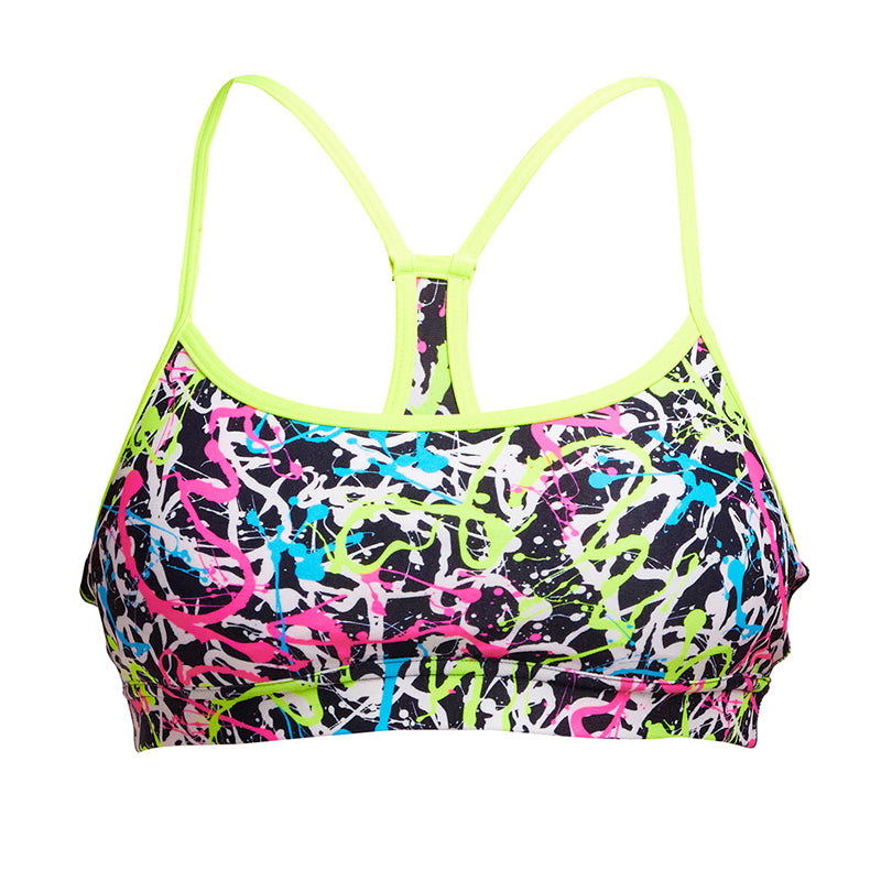 Funkita - Messed Up - Ladies Swim Crop Top