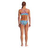 Funkita - Mint Strips - Girls Criss Cross Two Piece