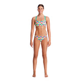 Funkita - Minty Mittens - Ladies Criss Cross Bikini Top