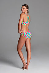 Funkita - Minty Mittens - Ladies Criss Cross Bikini Top