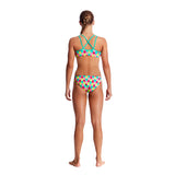 Funkita - Minty Mittens - Girls Criss Cross Two Piece