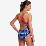 Funkita - Nautical Mile - Girls Diamond Back One Piece