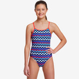 Funkita - Nautical Mile - Girls Diamond Back One Piece