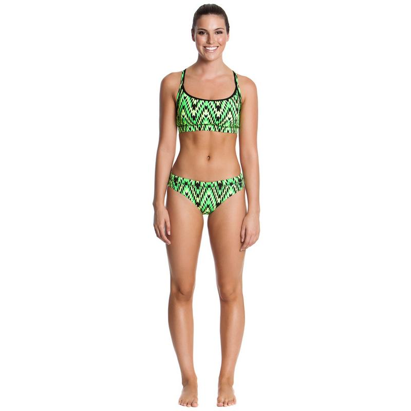 Funkita - Neon Razor - Ladies Sports Top - Aqua Swim Supplies