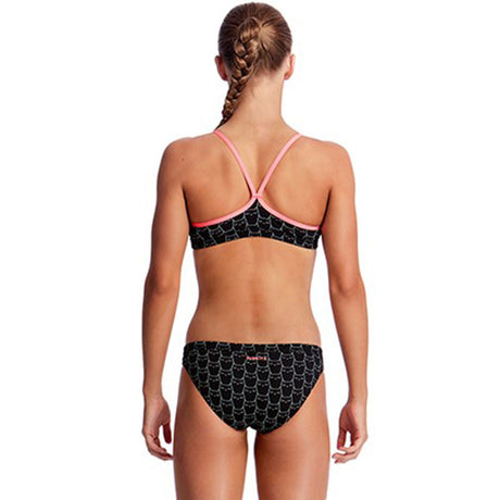 Funkita - Night Cat - Girls Racerback Two Piece