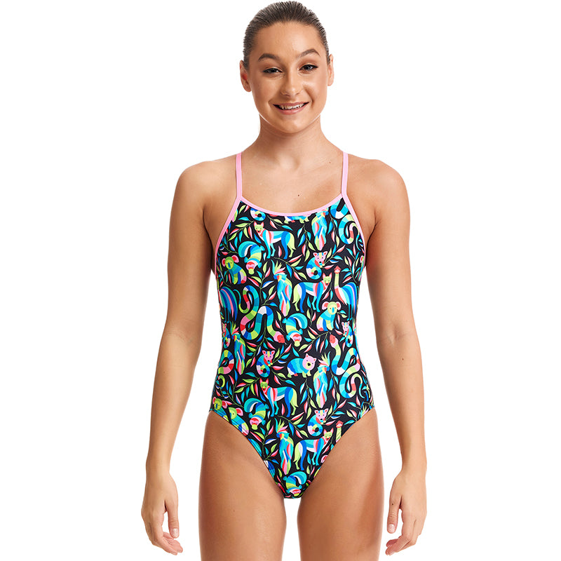 Funkita - Night Life - Girls Eco Diamond Back One Piece