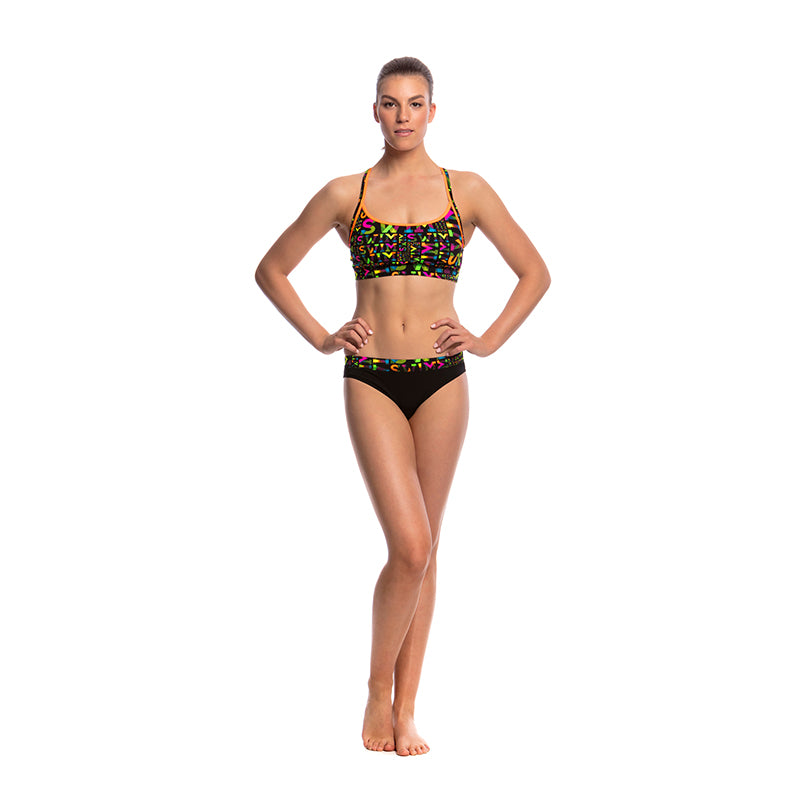 Funkita - Night Swim - Ladies Bikini Sports Top