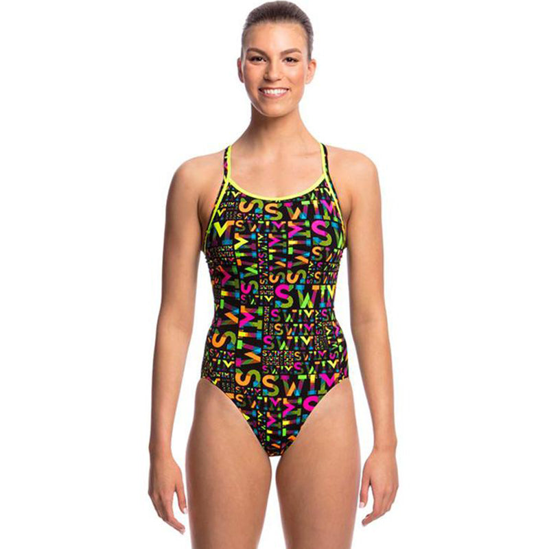 Funkita - Night Swim - Ladies Diamond Back One Piece