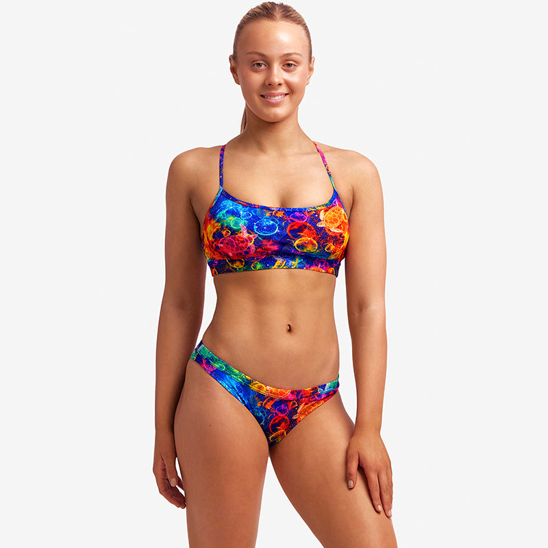 Funkita - Ocean Galaxy - Ladies Swim Crop Top