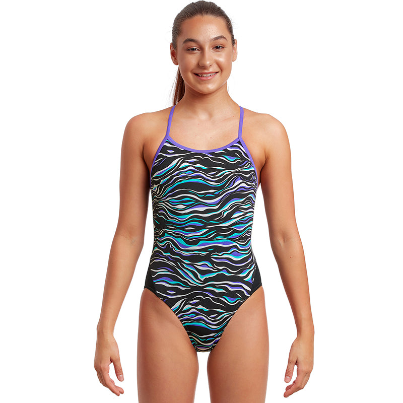 Funkita - Oil Slick - Girls Eco Twisted One Piece