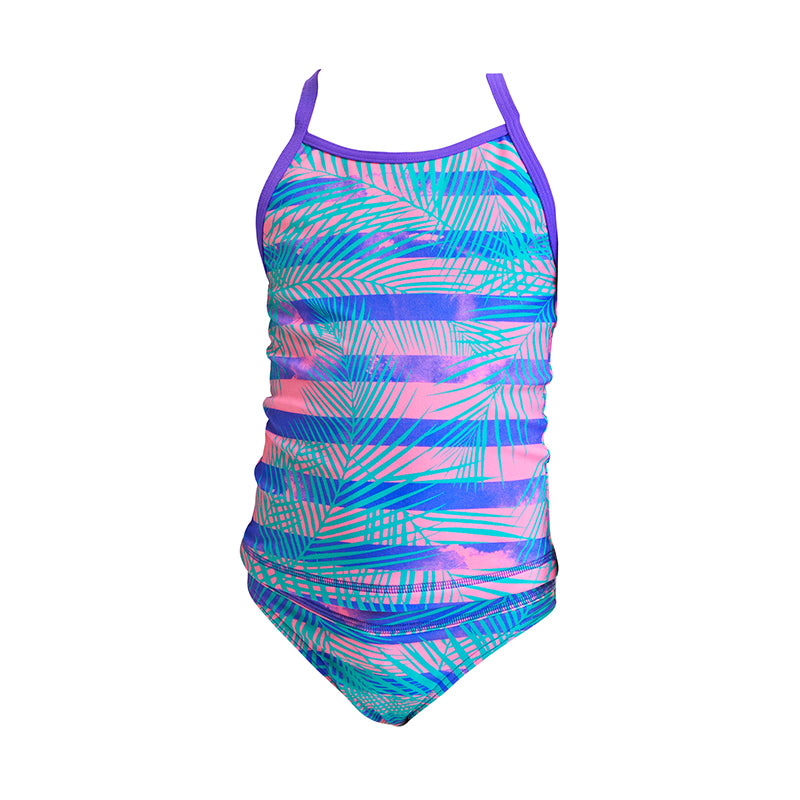 Funkita - Pastel Palm - Toddler Girl's Swim Steady Tankini & Brief