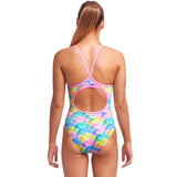 Funkita - Pastel Porpie - Girls Eco Diamond Back One Piece