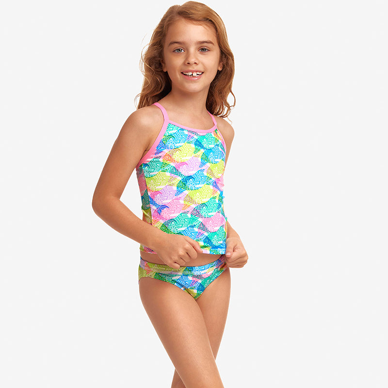Funkita - Pastel Porpie - Toddler Girls Eco Swim Steady Tankini & Brief