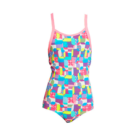 Funkita - Patched Up - Toddler Girl's Printed One Piece