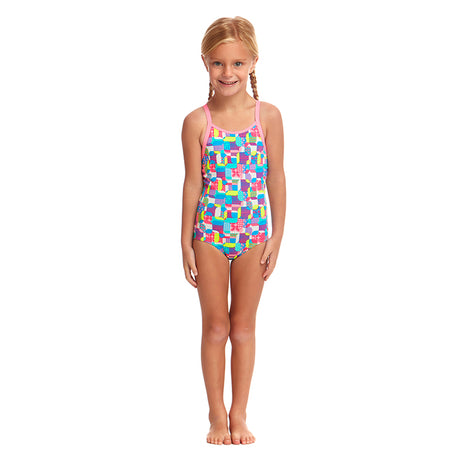 Funkita - Patched Up - Toddler Girl's Printed One Piece