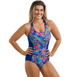 Funkita - Peacock Paradise - Ladies Brace Me Back One Piece