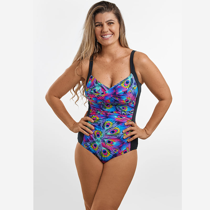 Funkita - Peacock Paradise - Ladies Ruched One Piece