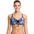 Funkita - Peacock Paradise - Ladies Tie Detail Top - Aqua Swim Supplies