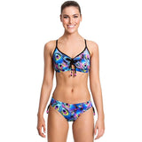 Funkita - Peacock Paradise - Ladies Tie Detail Top - Aqua Swim Supplies