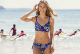 Funkita - Peacock Paradise - Ladies Tie Detail Top - Aqua Swim Supplies