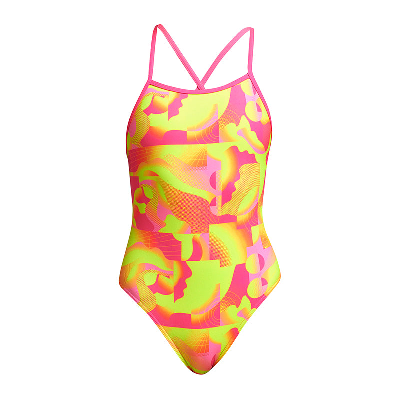 Funkita - Pinged Pink - Girls Tie Me Tight One Piece