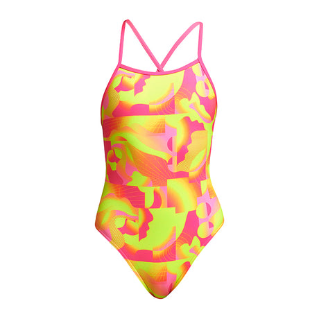 Funkita - Pinged Pink - Girls Tie Me Tight One Piece