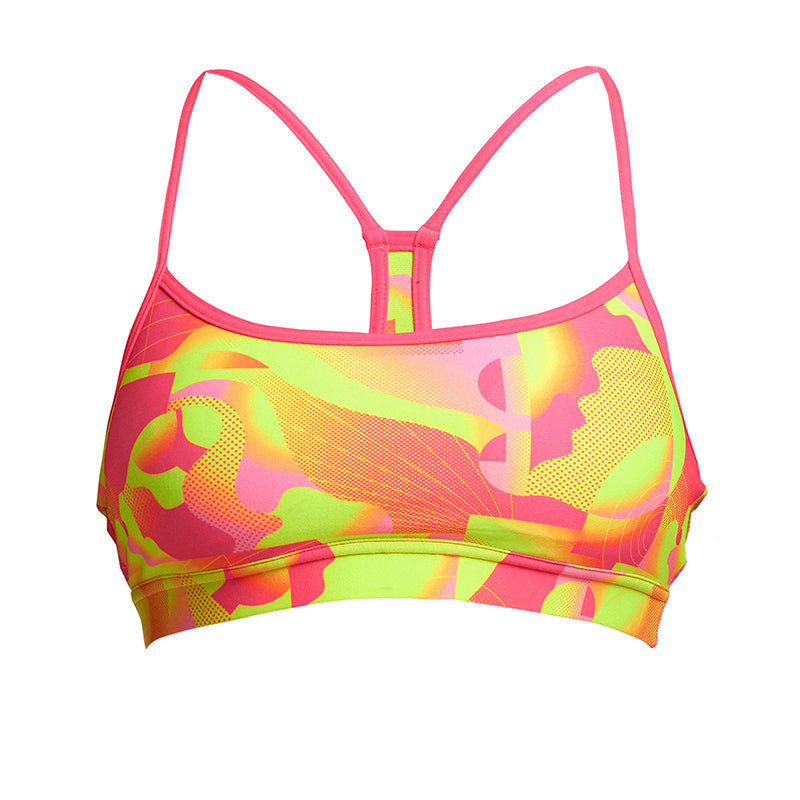 Funkita - Pinged Pink - Ladies Swim Crop Top