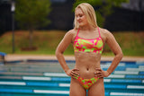 Funkita - Pinged Pink - Ladies Swim Crop Top