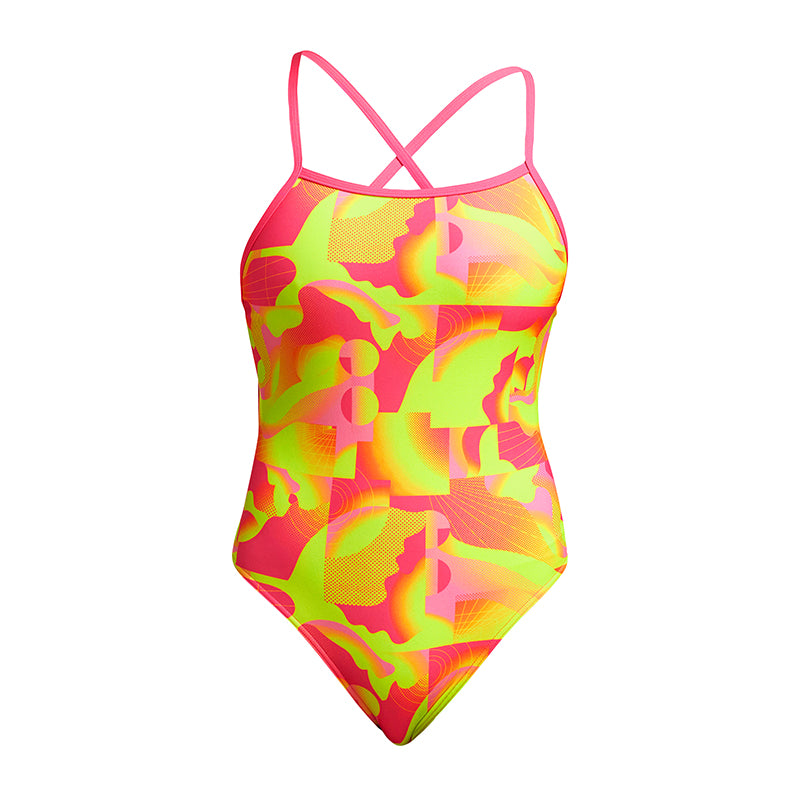 Funkita - Pinged Pink - Ladies Tie Me Tight One Piece