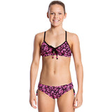 Funkita - Pink Flutterby - Girls Tie Detail Two Piece - Aqua Swim Supplies