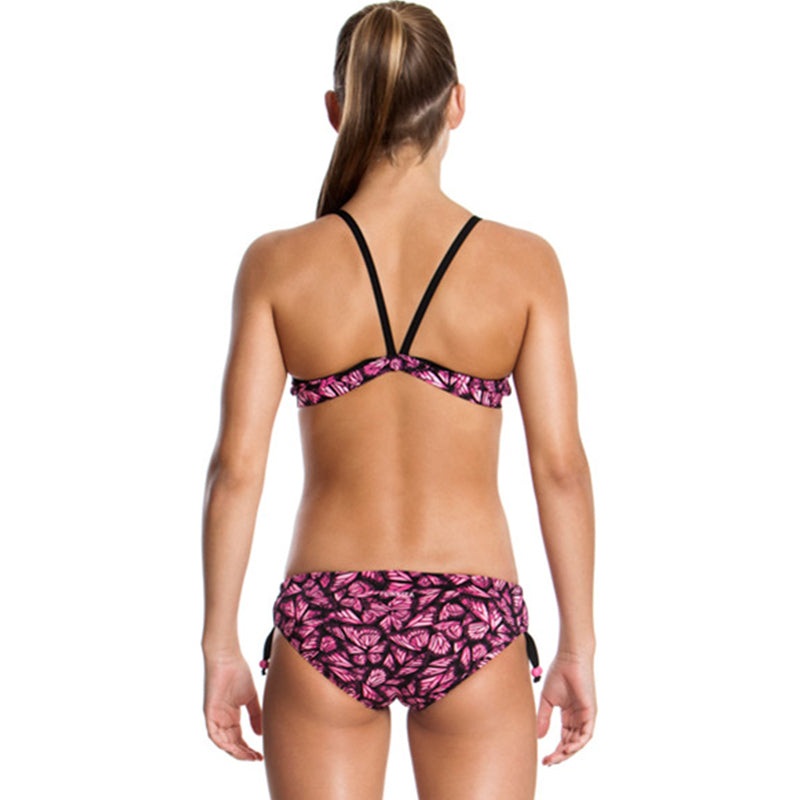 Funkita - Pink Flutterby - Girls Tie Detail Two Piece - Aqua Swim Supplies