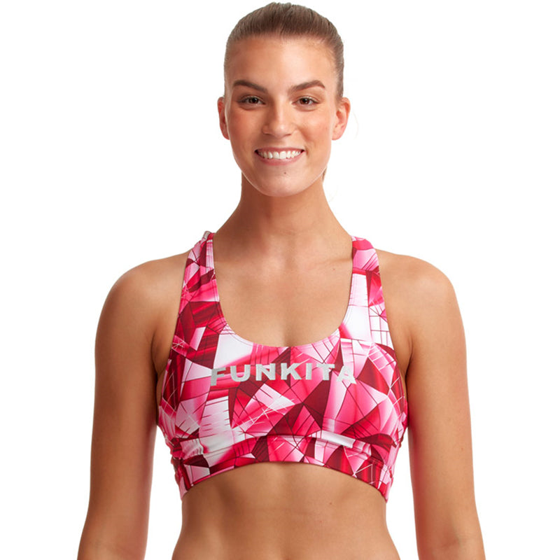 Funkita - Pink Pane - Ladies X Fit Crop Top