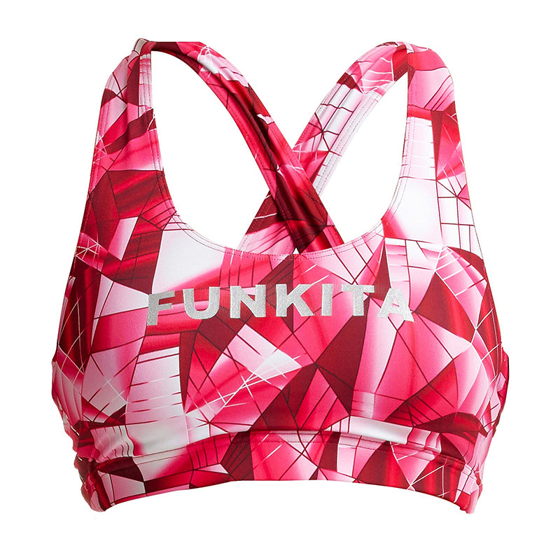 Funkita - Pink Pane - Ladies X Fit Crop Top