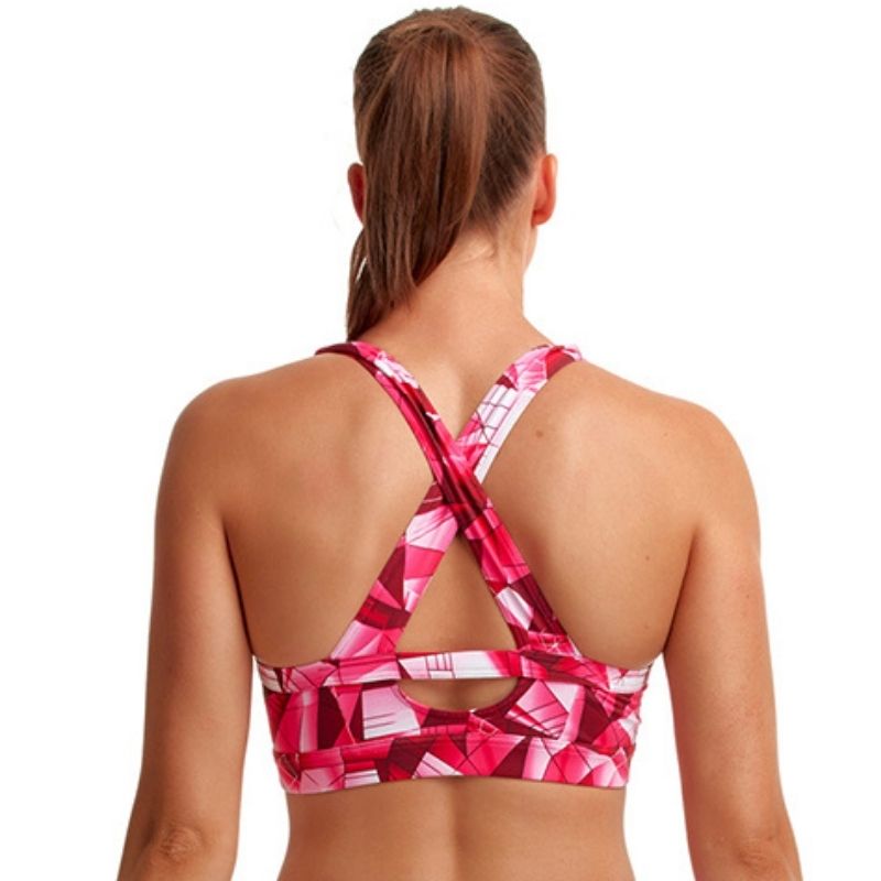 Funkita - Pink Pane - Ladies X Fit Crop Top