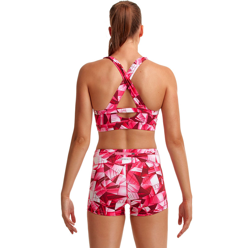 Funkita - Pink Pane - Ladies X Fit Crop Top