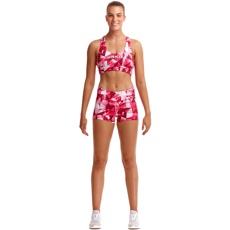 Funkita - Pink Pane - Ladies X Fit Crop Top