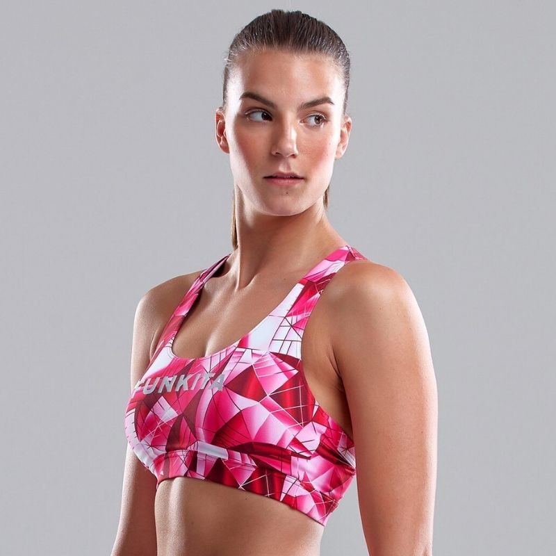 Funkita - Pink Pane - Ladies X Fit Crop Top