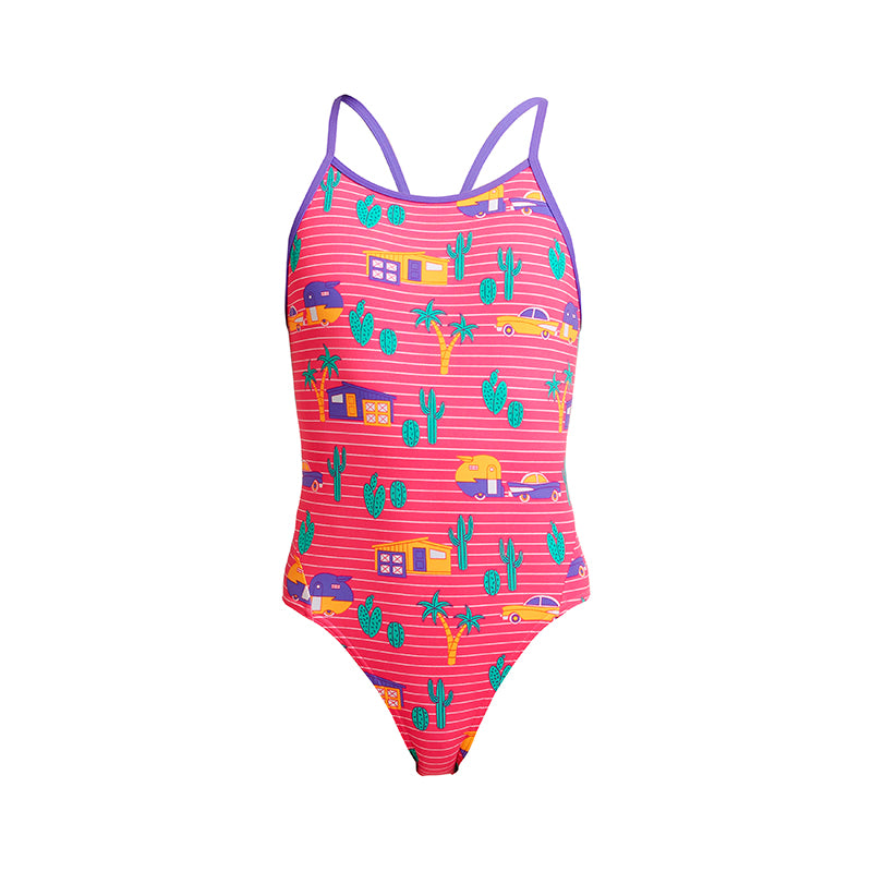 Funkita - Pinky Palm - Girls Eco Diamond Back One Piece