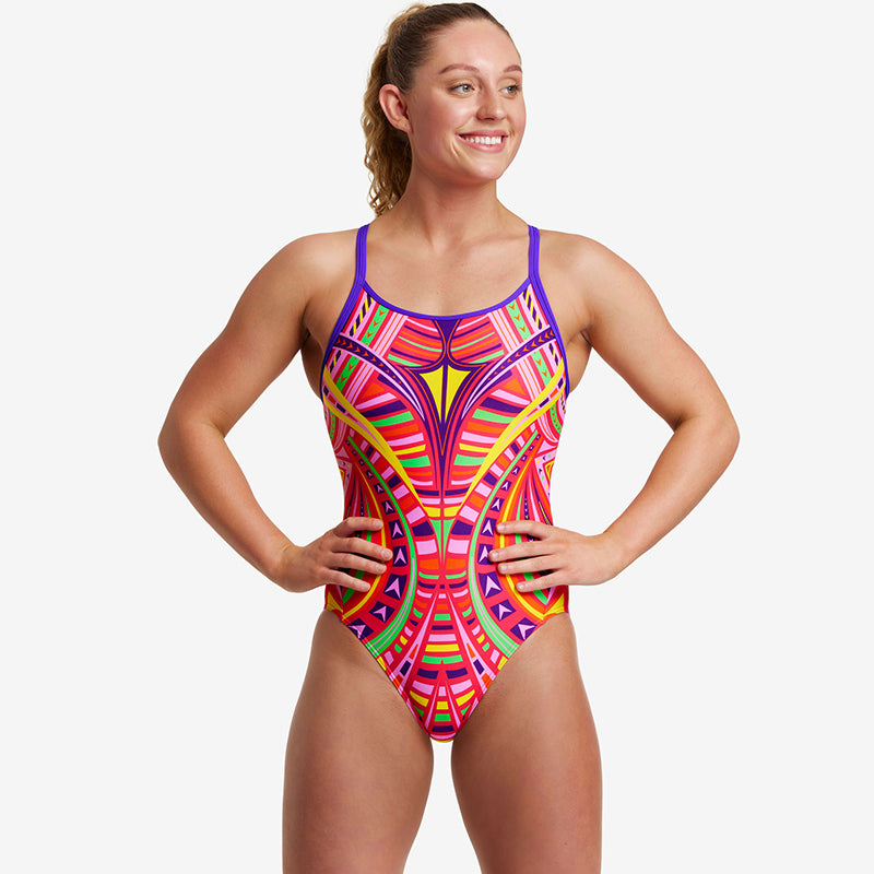 Funkita - Primal Party - Ladies Diamond Back One Piece